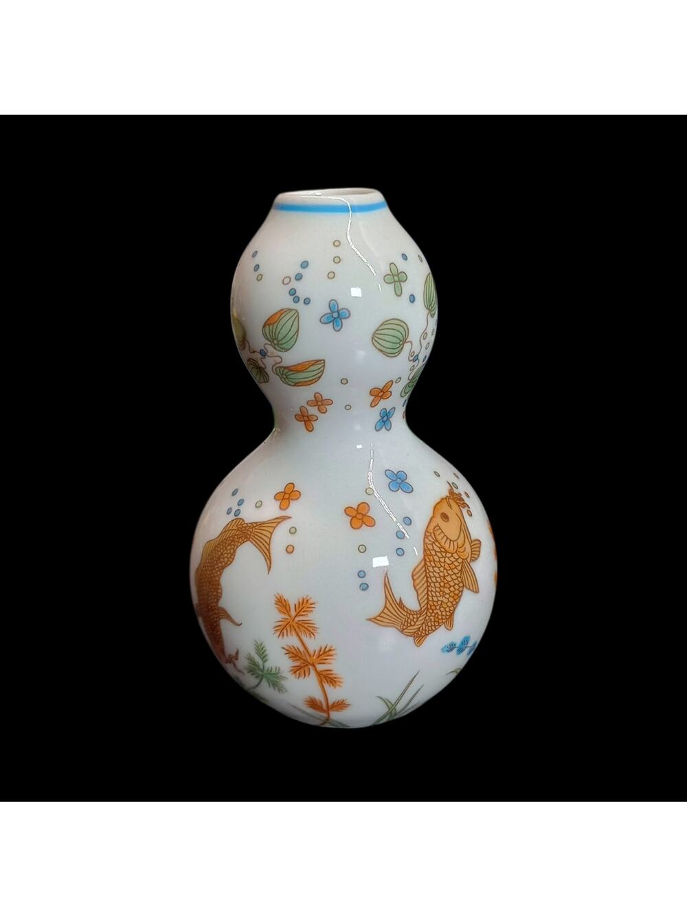 Vtg Franklin Mint Mini Vase Treasures Of The Imperial Dynasty Double Gourd